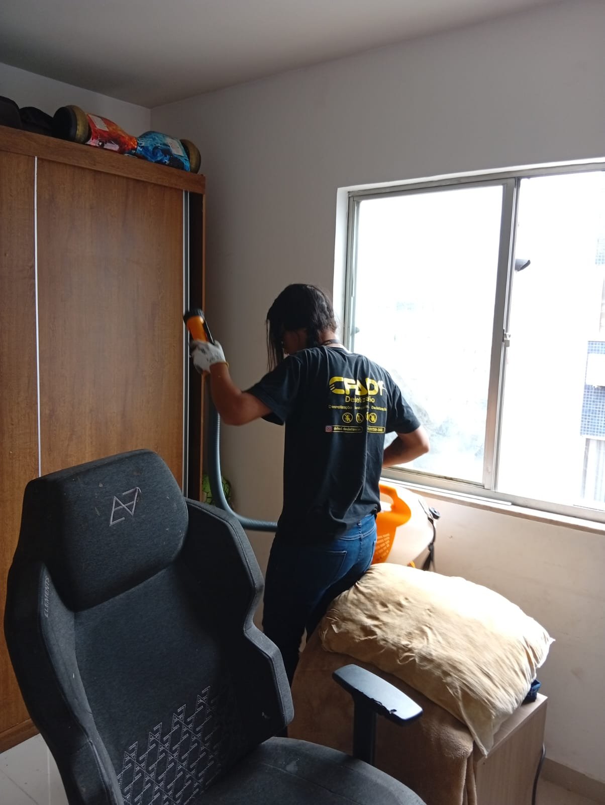 Atendimento técnico da CFAD em ambiente residencial